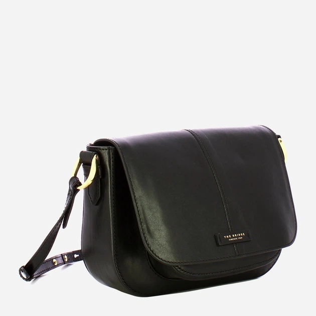 Torebka crossbody damska ze skóry naturalnej The Bridge Faentina 44462901 30 Czarna (800070350635) - obraz 3