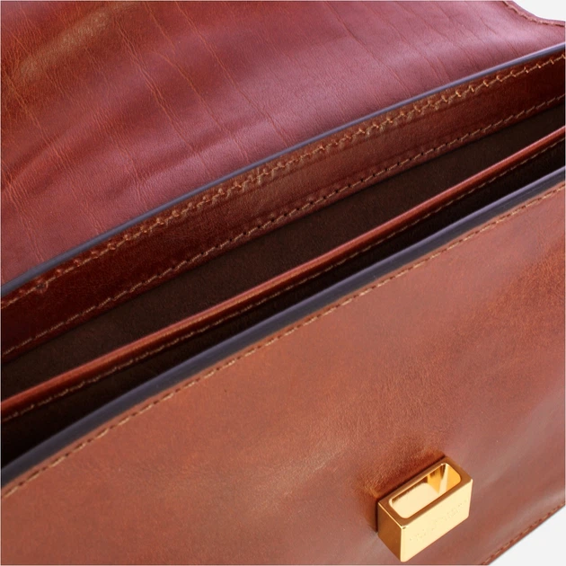Torebka crossbody damska ze skóry naturalnej The Bridge Beatrice 44463001 14 Brązowa (800070350648) - obraz 5