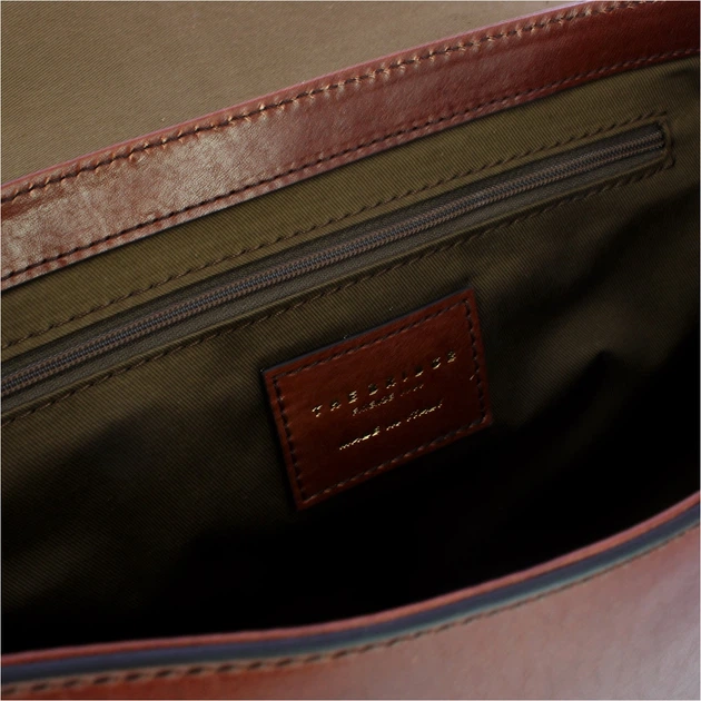 Torebka crossbody damska ze skóry naturalnej duża The Bridge Faentina 44465901 14 Brązowa (800070350652) - obraz 5