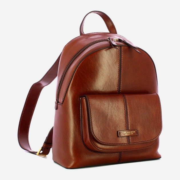 Рюкзак жіночий з натуральної шкіри The Bridge Faentina 44466901 14 Коричневий (800070350658) - зображення 3