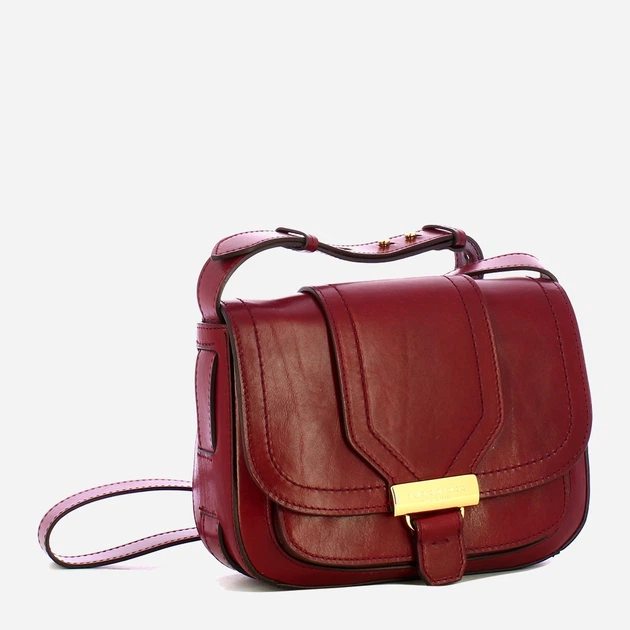 Сумка крос-боді жіноча з натуральної шкіри середня The Bridge Benedetta 44551201 03 Темно-червона (800070350645) - зображення 3