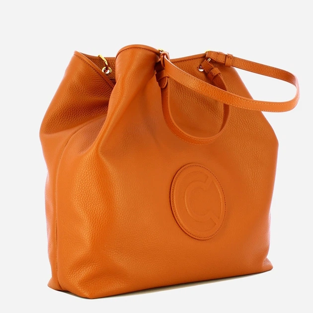 Torebka damska ze skóry naturalnej duża Coccinelle Callisto E1E1A110160 W12 Brązowa (800070350924) - obraz 3