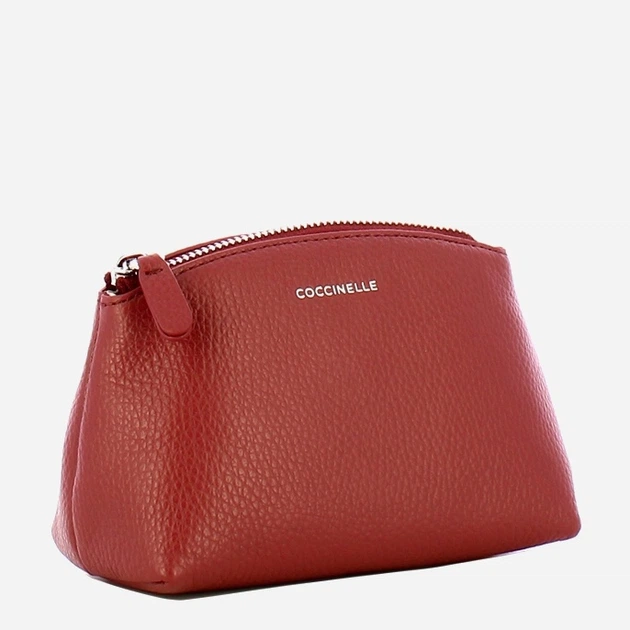 Kosmetyczka damska skórzana Coccinelle Agatea E5E4K25G280 R31 Czerwona (800070350904) - obraz 3