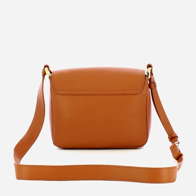Torebka crossbody damska ze skóry naturalnej mała Coccinelle Eris E5E6F550260 W12 Brązowa (800070350911) - obraz 2