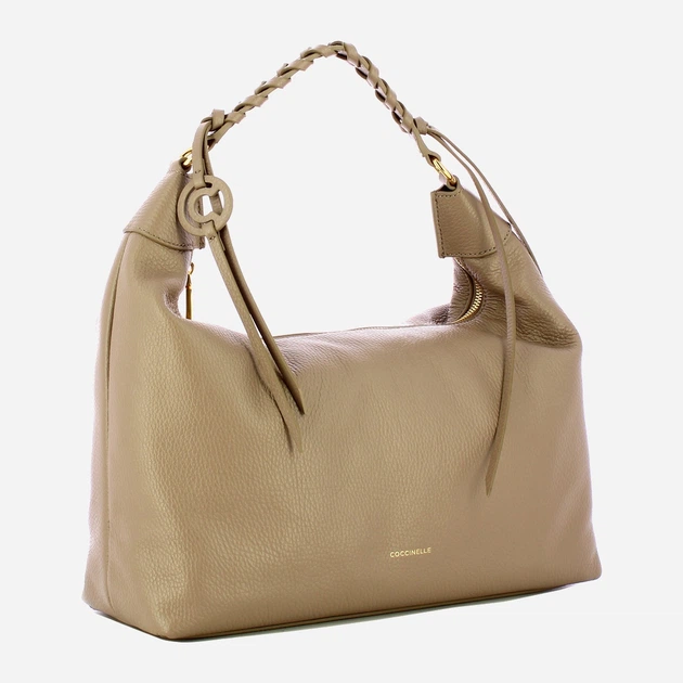 Сумка крос-боді через плече жіноча з натуральної шкіри середня Coccinelle Rhea E1EDF130180 N59 Сіра (800070350976) - зображення 3