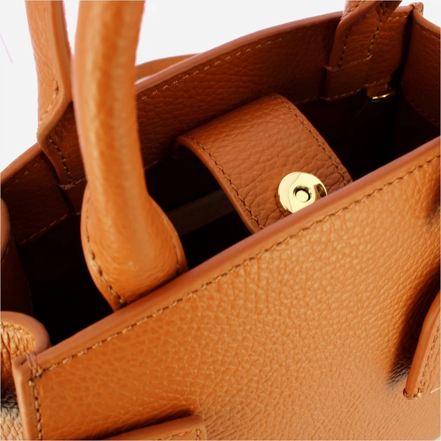 Сумка крос-боді через плече жіноча з натуральної шкіри маленька Coccinelle Coccinellekliche E1EGP180380 W12 Коричнева (800070350949) - зображення 4