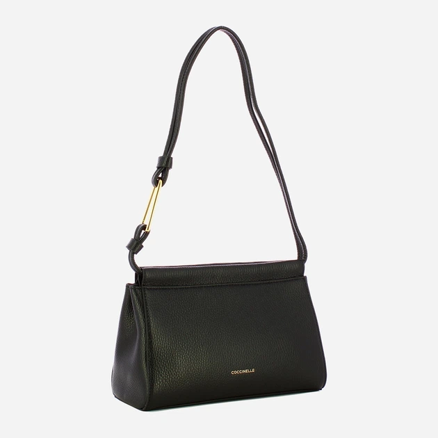 Сумка жіноча з натуральної шкіри маленька Coccinelle Coccinelleemily E5EJJ520180 001 Чорна (800070350899) - зображення 3