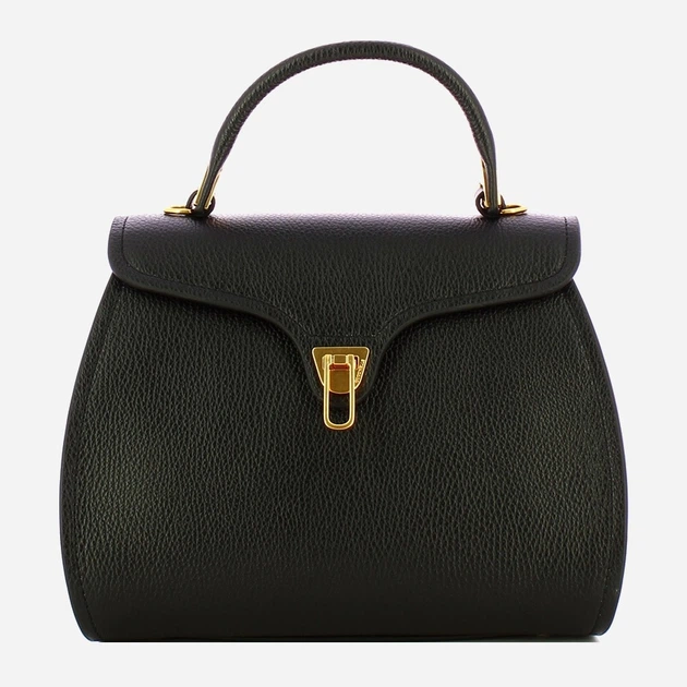 Сумка крос-боді через плече жіноча з натуральної шкіри маленька Coccinelle Marvin E1EPK180380 001 Чорна (800070350962) - зображення 1