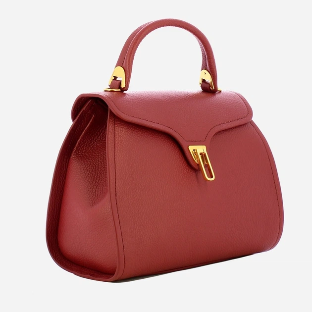 Сумка крос-боді через плече жіноча з натуральної шкіри маленька Coccinelle Marvin E1EPK180380 R31 Червона (800070350965) - зображення 3