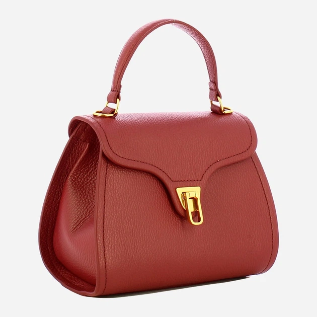 Сумка крос-боді через плече жіноча з натуральної шкіри маленька Coccinelle Marvin E1EPK550180 R31 Червона (800070350966) - зображення 3