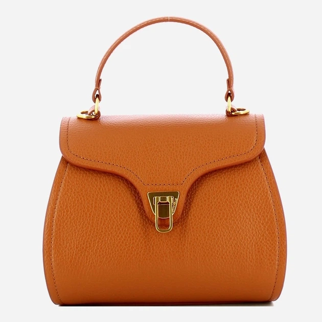 Сумка крос-боді через плече жіноча з натуральної шкіри маленька Coccinelle Marvin E1EPK550180 W12 Коричнева (800070350968) - зображення 1