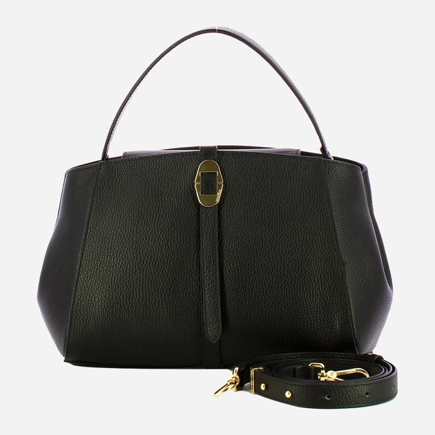 Сумка крос-боді через плече жіноча з натуральної шкіри середня Coccinelle Coccinellechara E1ESP180160 001 Чорна (800070350926) - зображення 4