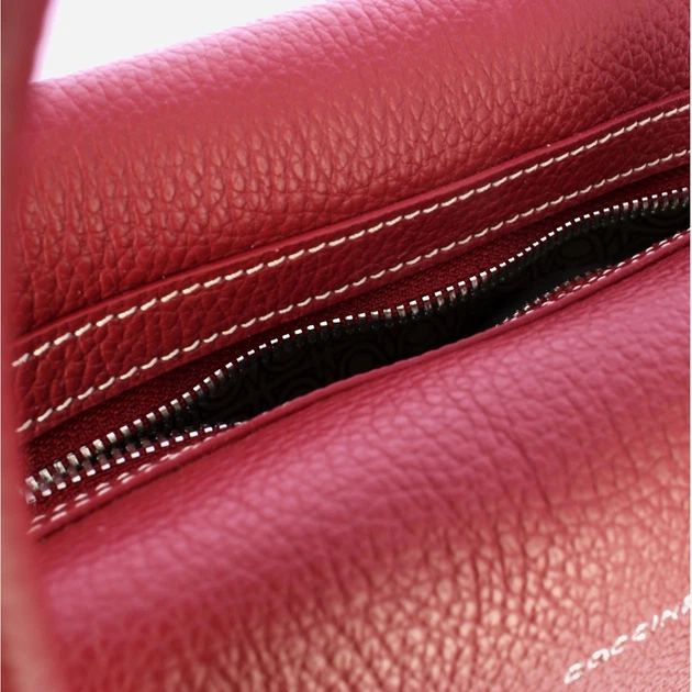 Сумка крос-боді через плече жіноча з натуральної шкіри середня Coccinelle Coccinellelord E1EUF180160 R31 Червона (800070350953) - зображення 5