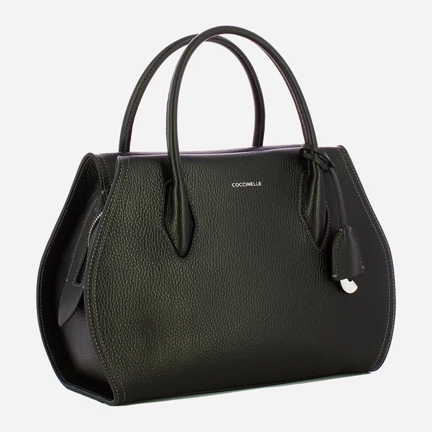 Сумка крос-боді через плече жіноча з натуральної шкіри середня Coccinelle Coccinellelord E1EUF180160 001 Чорна (800070350952) - зображення 3