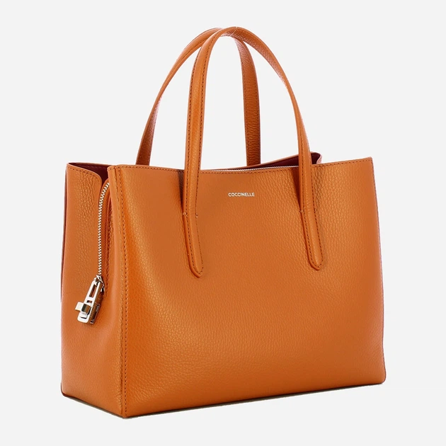 Сумка шопер жіноча з натуральної шкіри Coccinelle Coccinelleswap E1EVF180180 W12 Коричнева (800070350921) - зображення 3