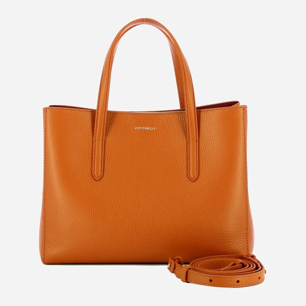 Сумка шопер жіноча з натуральної шкіри Coccinelle Coccinelleswap E1EVF180180 W12 Коричнева (800070350921) - зображення 4
