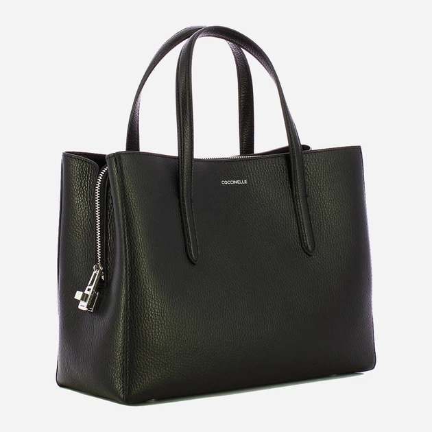 Сумка шопер жіноча з натуральної шкіри Coccinelle Coccinelleswap E1EVF180180 001 Чорна (800070350916) - зображення 3