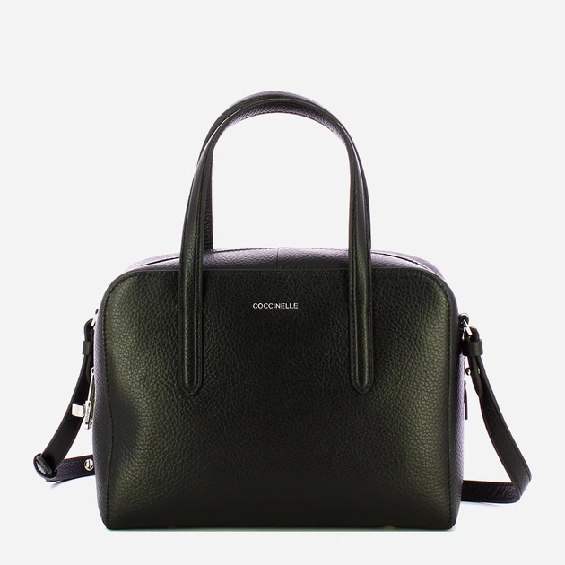 Сумка крос-боді через плече жіноча з натуральної шкіри маленька Coccinelle Coccinelleswap E1EVF180280 001 Чорна (800070350917) - зображення 1