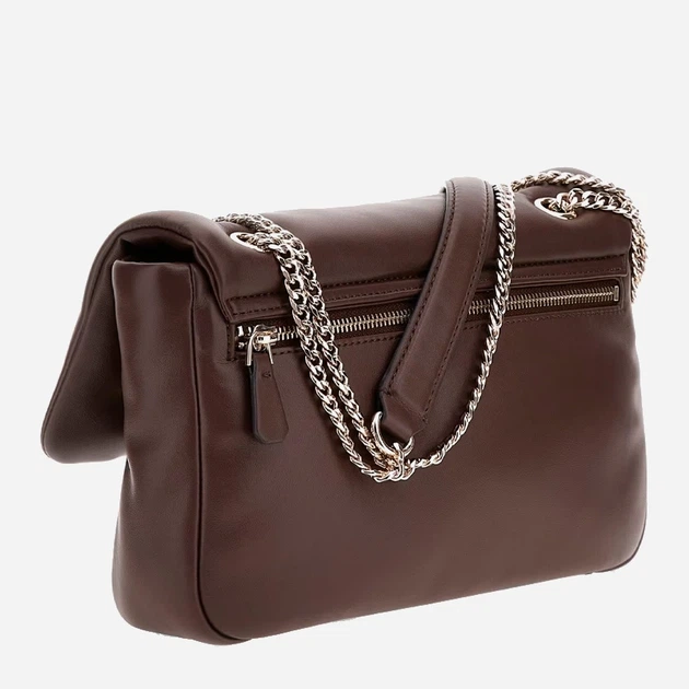 Сумка крос-боді через плече жіноча зі штучної шкіри середня Guess Sunetra HWNG7534210 ESP Коричнева (800070344401) - зображення 3