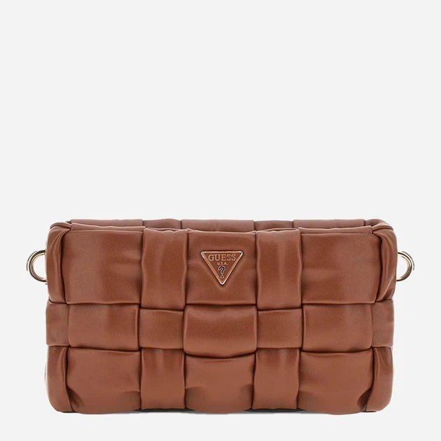 Сумка крос-боді через плече жіноча зі штучної шкіри маленька Guess Marion HWWG8072720 COG Коричнева (800070344424) - зображення 1