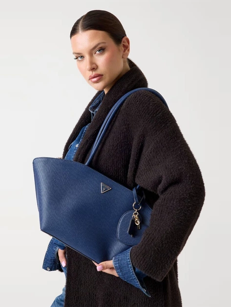 Torebka damska duża Guess Bolena HWZG9207090 MID Niebieska (800070344430) - obraz 2