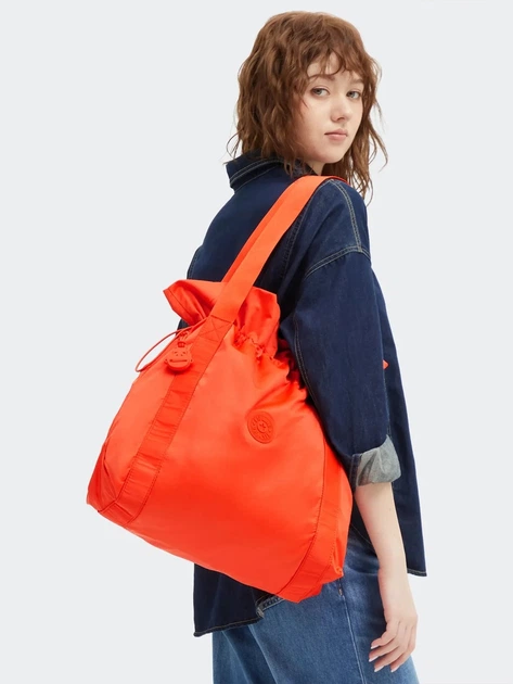 Сумка жіноча тканинна велика Kipling Elmar KPKI71187EG1001 Оранжева (800070347151) - зображення 2