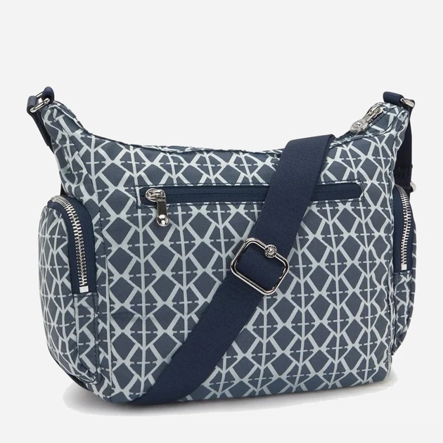 Сумка крос-боді через плече жіноча зі штучної шкіри середня Kipling Gabb KPKI80398DM1001 Синя (800070347303) - зображення 3