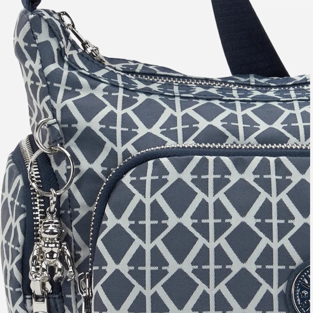 Сумка крос-боді через плече жіноча зі штучної шкіри середня Kipling Gabb KPKI80398DM1001 Синя (800070347303) - зображення 7