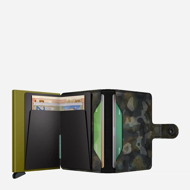 Гаманець з натуральної шкіри Secrid Mju Зелений (800070351952) - зображення 4