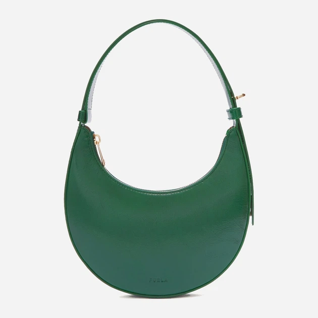 Torebka bagietka damska ze skóry naturalnej mała Furla Delizia WE00649BX41004282S1007 Zielona (800070349606) - obraz 1