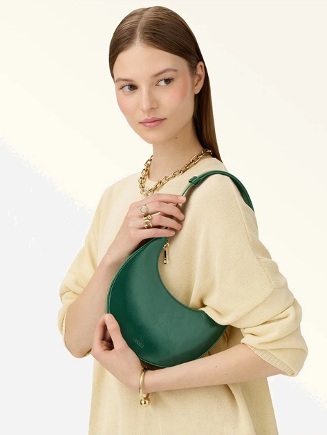 Torebka bagietka damska ze skóry naturalnej mała Furla Delizia WE00649BX41004282S1007 Zielona (800070349606) - obraz 2