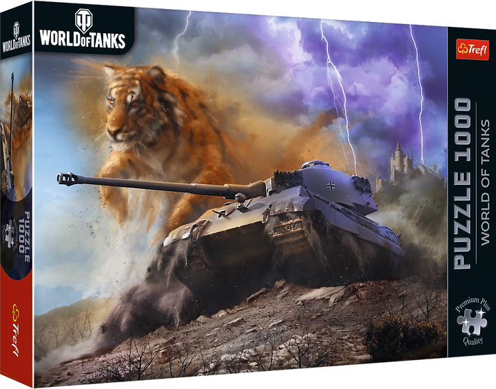 Пазл Trefl World of Tanks Тигр II 1000 деталей 12089 (5900511120899) - зображення 1