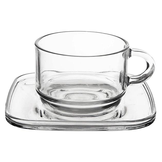 Zestaw filiżanek Lav szklany ze spodkami 250 ml 6 szt (8692952265082) - obraz 4