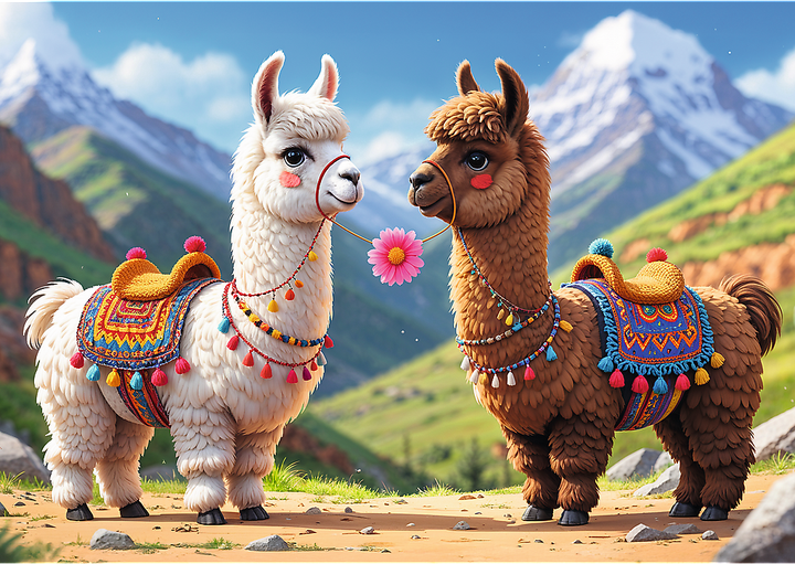 Пазл Trefl Кольорові лами 200 деталей 13356 (5900511133561) - зображення 3