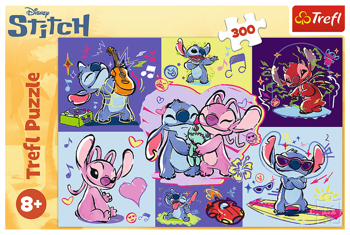 Puzzle Trefl Disney Lilo & Stitch Szalony Stitch 300 elementów 23033 (5900511230338) - obraz 2