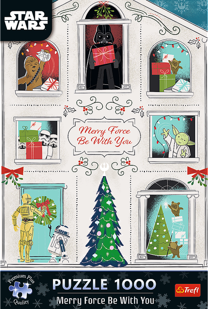 Puzzle Trefl Lucasfilm Star Wars Niech Moc Świąt będzie z tobą 1000 elementów 12087 (5900511120875) - obraz 2