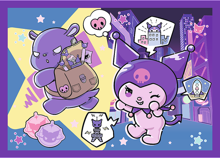 Puzzle 4w1 Trefl Hello Kitty Dzień z Kuromią 207 elementów 34676 (5900511346763) - obraz 5