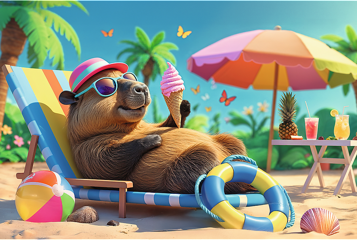 Puzzle Trefl Relaks w stylu kapibary 100 elementów 16537 (5900511165371) - obraz 3