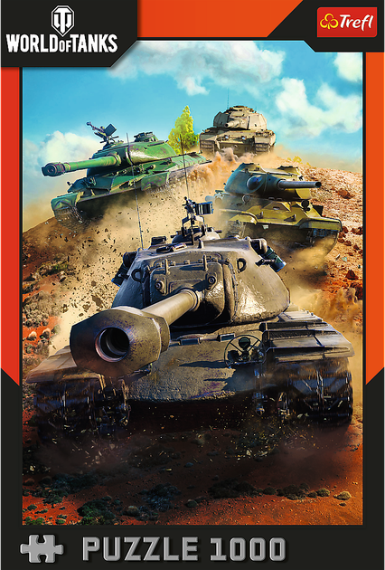 Пазл Trefl World of Tanks Танки в бою 1000 деталей 10943 (5900511109436) - зображення 2