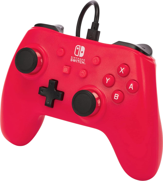 Контролер PowerA Wired Controller for Nintendo Switch Raspberry Red (NSGP0142-01) - зображення 3