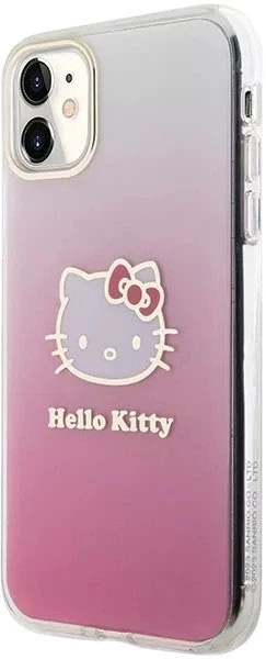 Etui plecki Hello Kitty IML Gradient Electrop Kitty Head do Apple iPhone 11 Pink (HKHCN61HCHPEP) - obraz 2