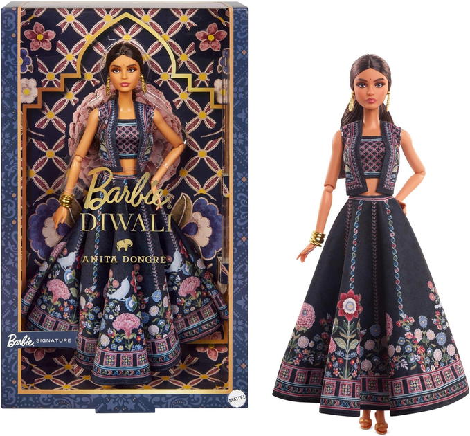 Лялька Барбі колекційна Дівалі від кутюр'є Аніти Донгре Barbie Signature Diwali by Anita Dongre (HRM91) (HRM91) - изображение 3