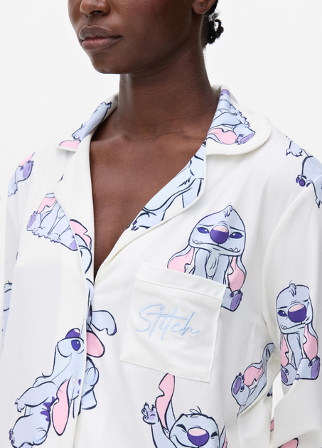 Пижамная рубашка Primark Cosy Printed Boyfriend Pyjamas XXS Для дома и сна Молочный (8772) - изображение 3
