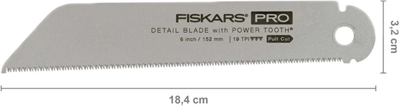 Wymienne ostrze do piły Fiskars Pro PowerTooth 150 mm 19 TPI 1062942 (6411501201256) - obraz 2