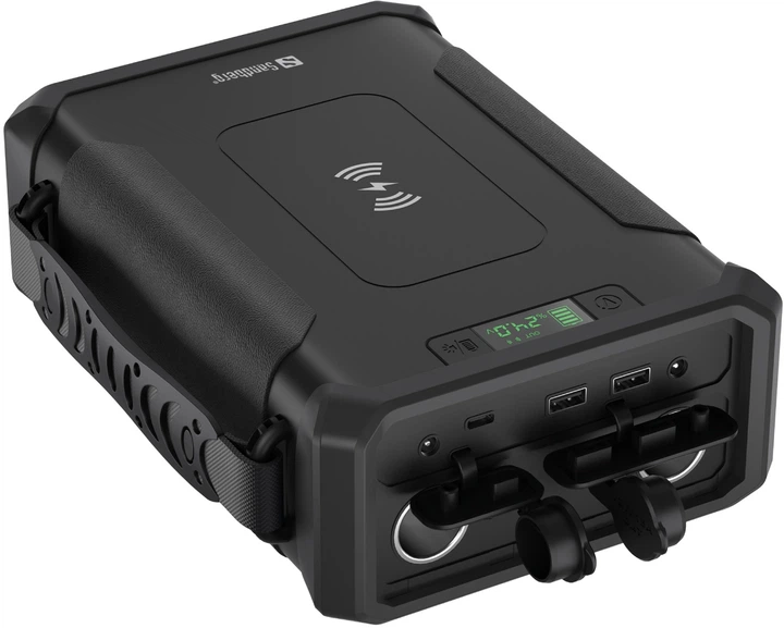 Powerbank Sandberg Survivor 96000mAh 180W IQ PD QC3.0 Wireless Czarny (420-78) - obraz 2