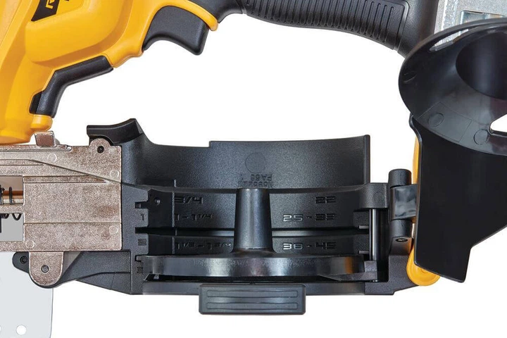 Пістолет цвяхозабивний акумуляторний безщітковий DeWalt під цвяхи 19-45 мм (DCN45RNN) - зображення 6