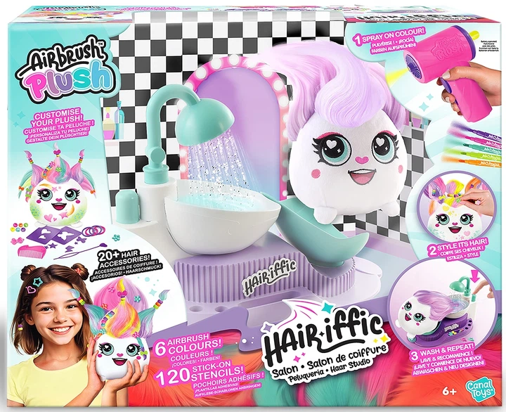 Zestaw Canal Toys Diy Airbrush Plush Hair'iffic Salon fryzjerski (AIR044) - obraz 2