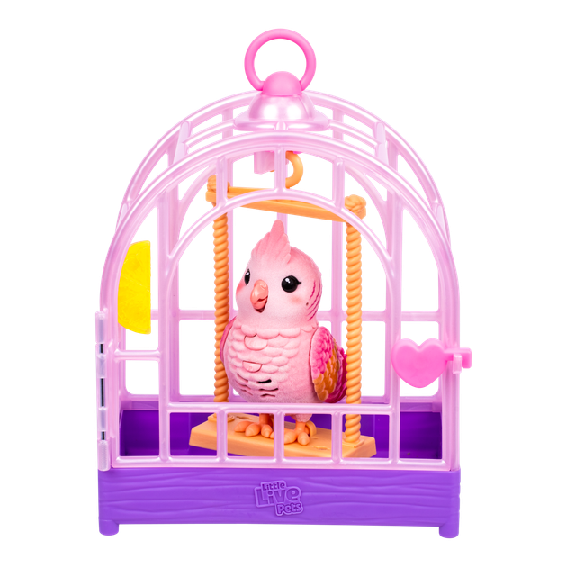 Інтерактивна ігрвшка Moose папужка какаду Розі в клітці (26692) - зображення 3