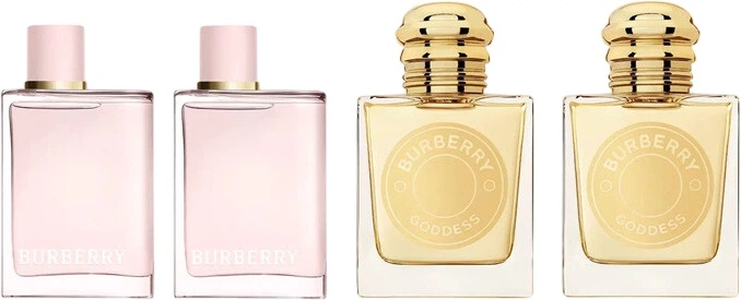 Набір мініатюр для жінок Burberry Парфумована вода Goddess 2x5 мл + Her 2x5 мл (3616305629159) - зображення 1