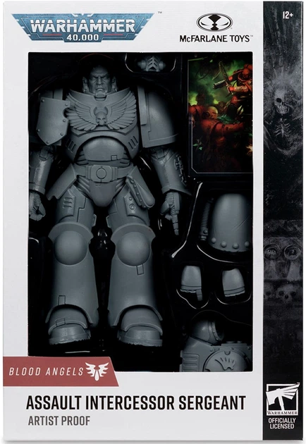 Figurka McFarlane WARHAMMER 40K Assault Intercessor Sergeant - Blood Angel - Artist Proof 7in 10949mcf (787926109498) - obraz 4